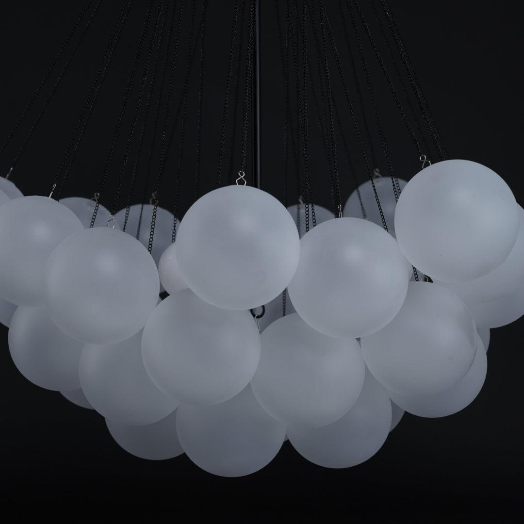 Lustra Kronleuchter Bubble Milchglas-Letslighting