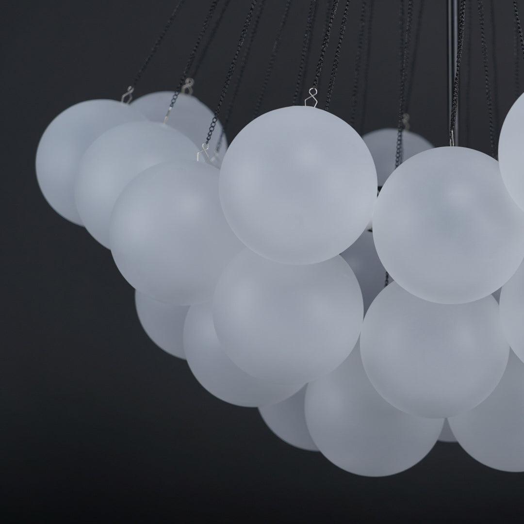 Lustra Kronleuchter Bubble Milchglas-Letslighting