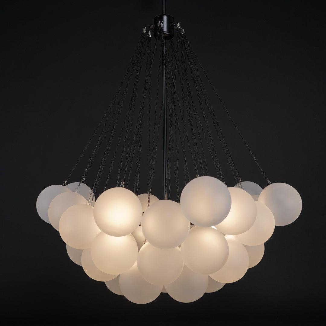 Lustra Kronleuchter Bubble Milchglas-Letslighting