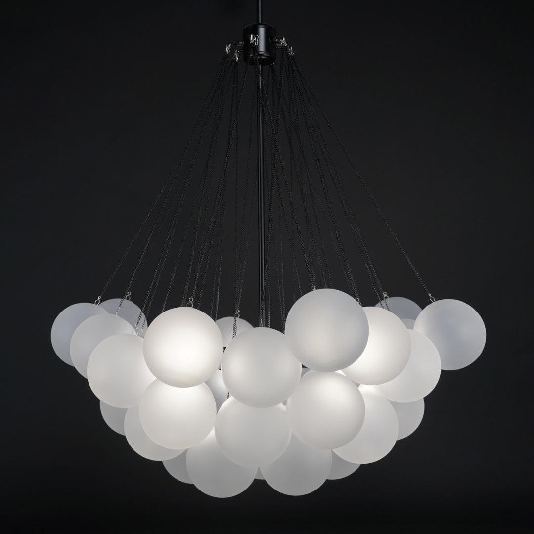 Lustra Kronleuchter Bubble Milchglas-Letslighting