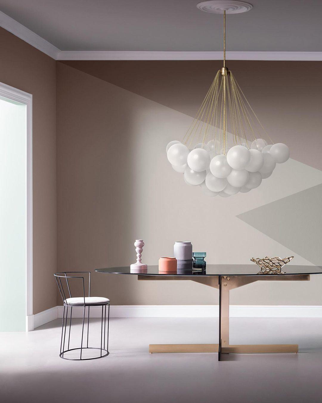 Lustra Kronleuchter Bubble Milchglas-Letslighting