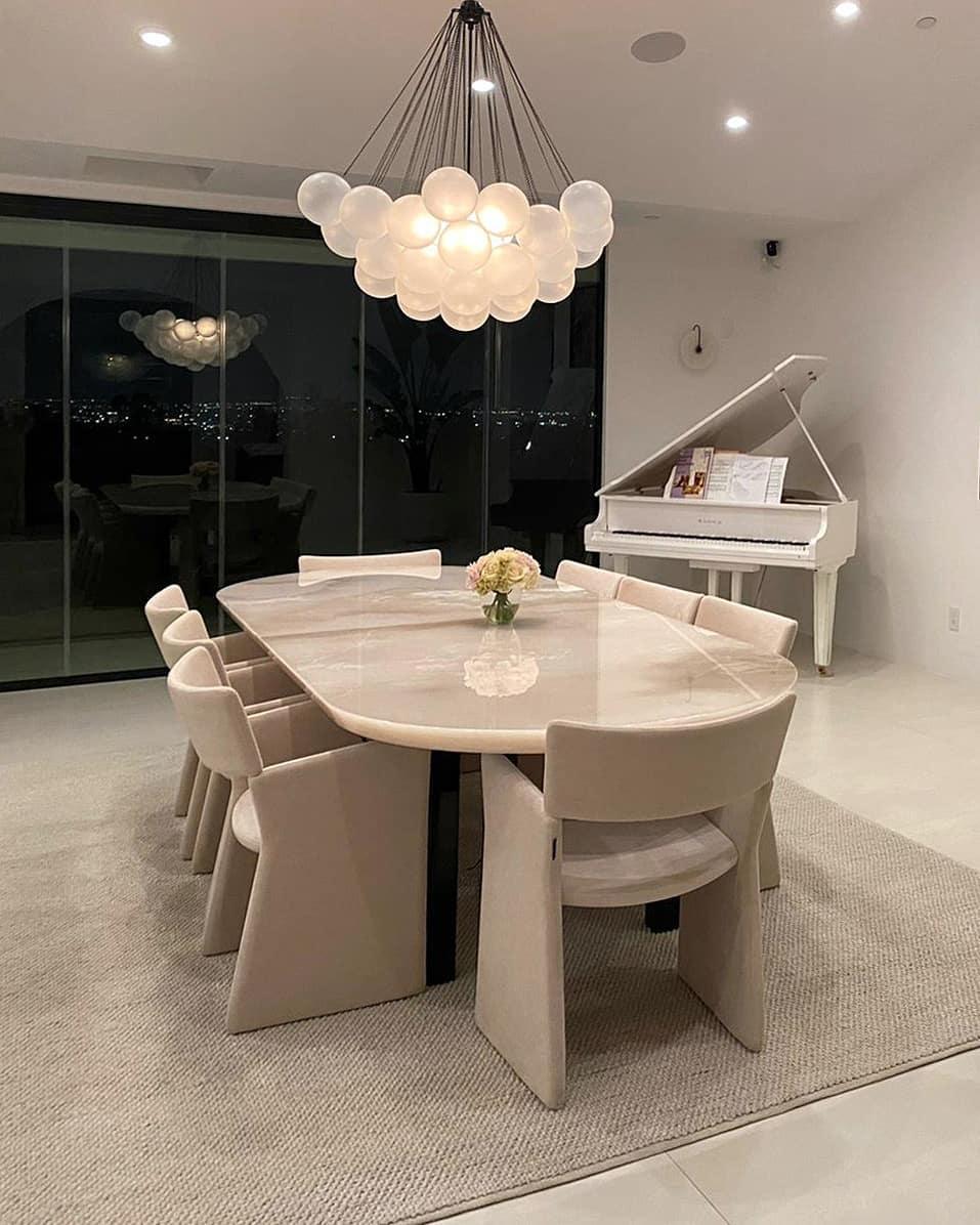 Lustra Kronleuchter Bubble Milchglas-Letslighting