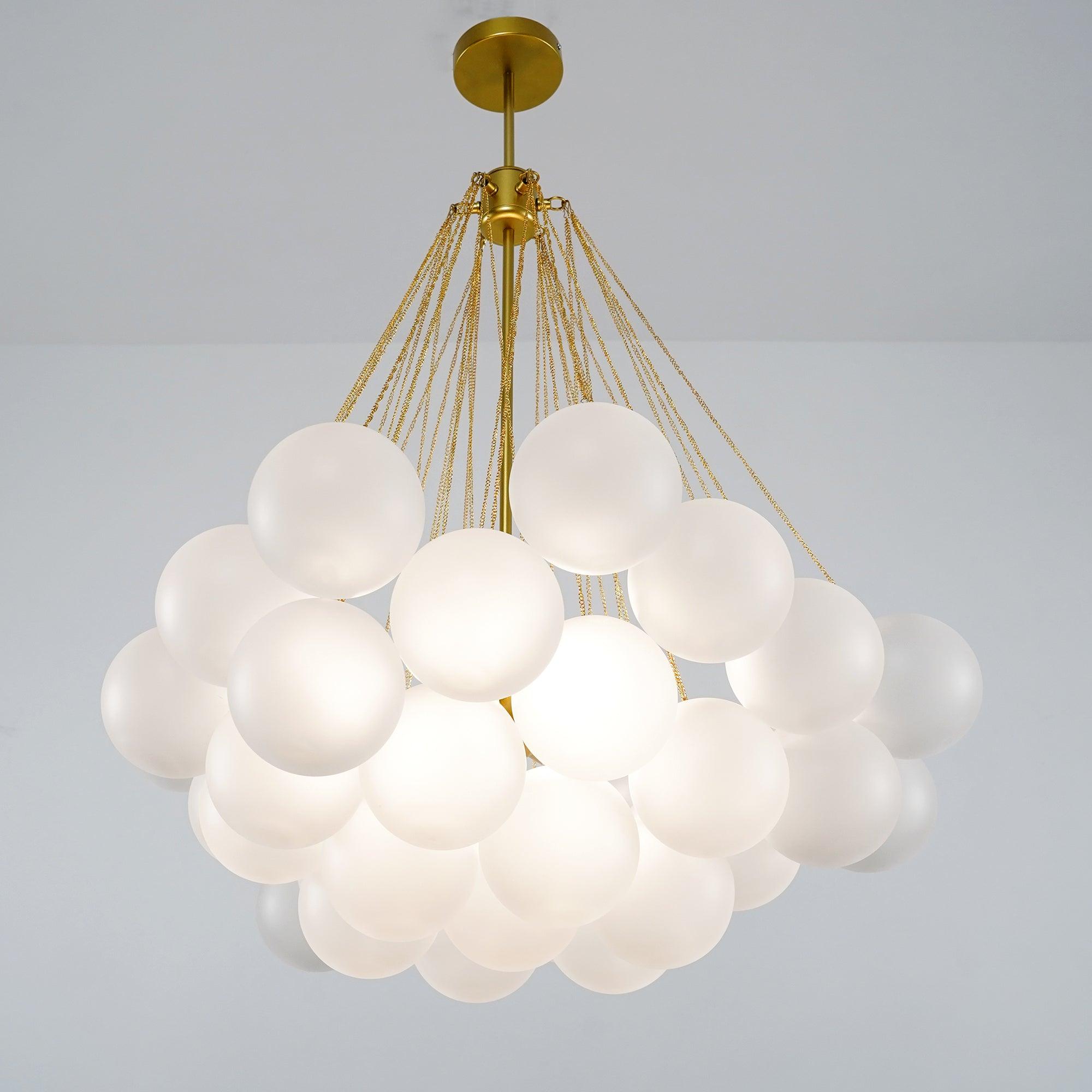 Lustra Kronleuchter Bubble Milchglas-Letslighting