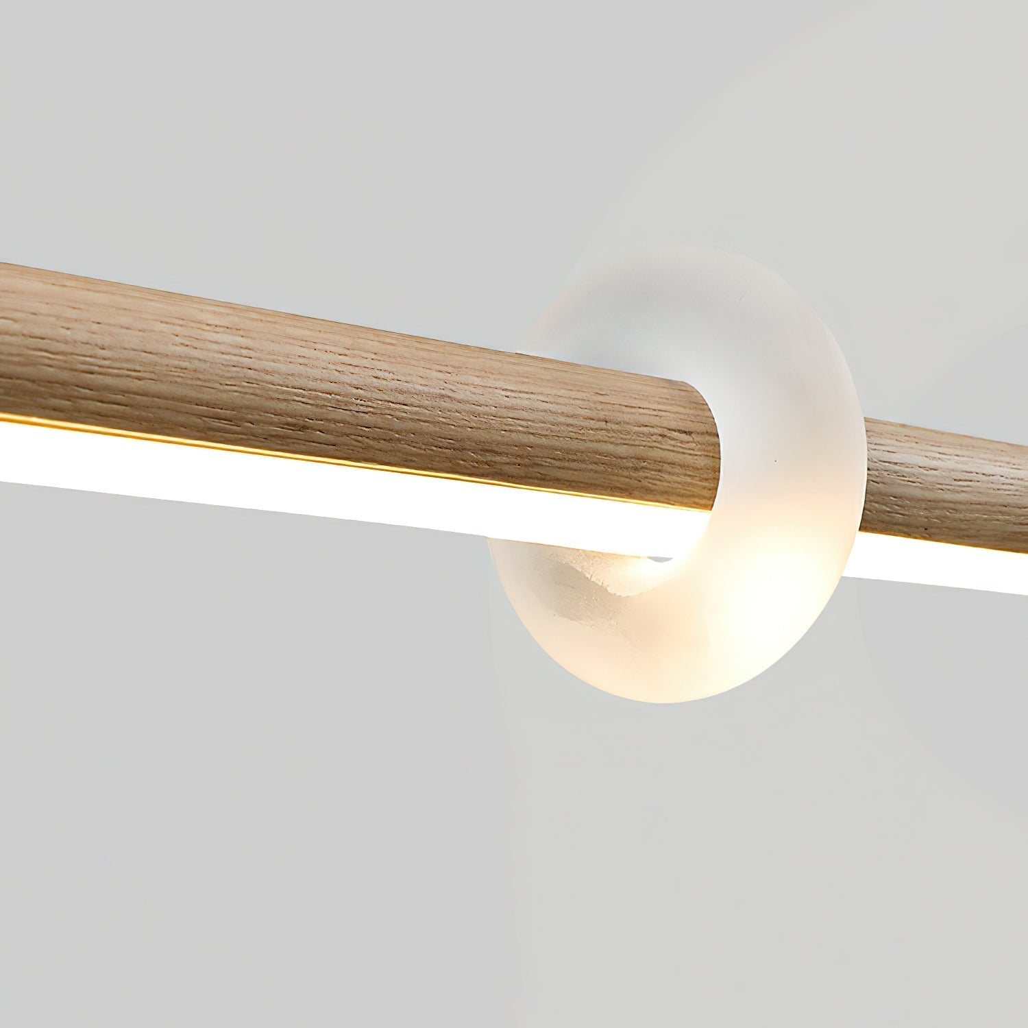 Lustra Pendelleuchte Holzstab Wolke Minimalistisch-Letslighting
