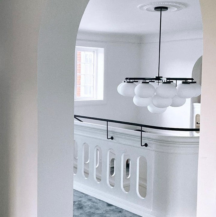 Edge Eleganter Messing-Glas-Kronleuchter-Letslighting
