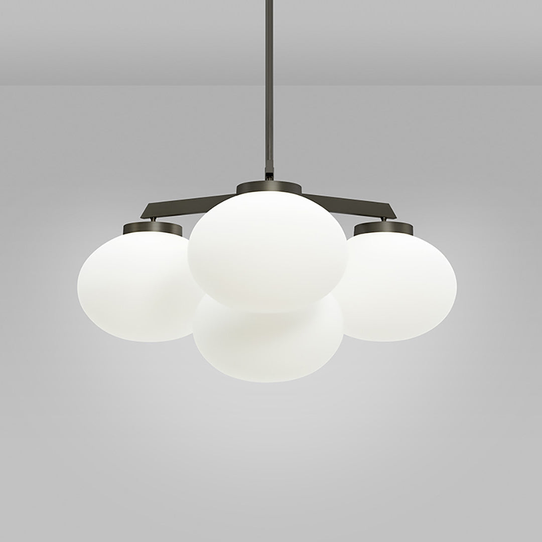 Edge Eleganter Messing-Glas-Kronleuchter-Letslighting