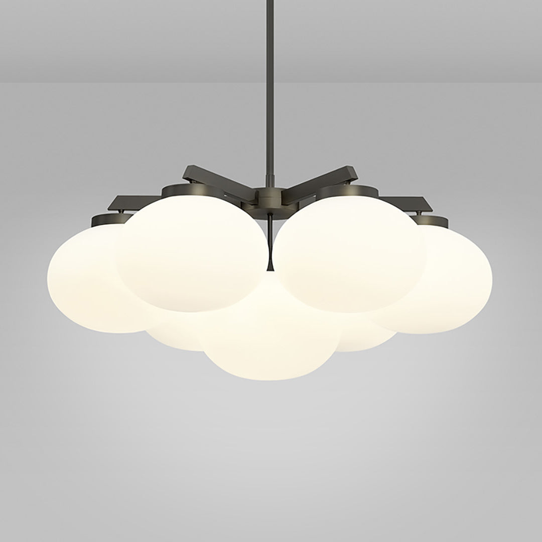 Edge Eleganter Messing-Glas-Kronleuchter-Letslighting