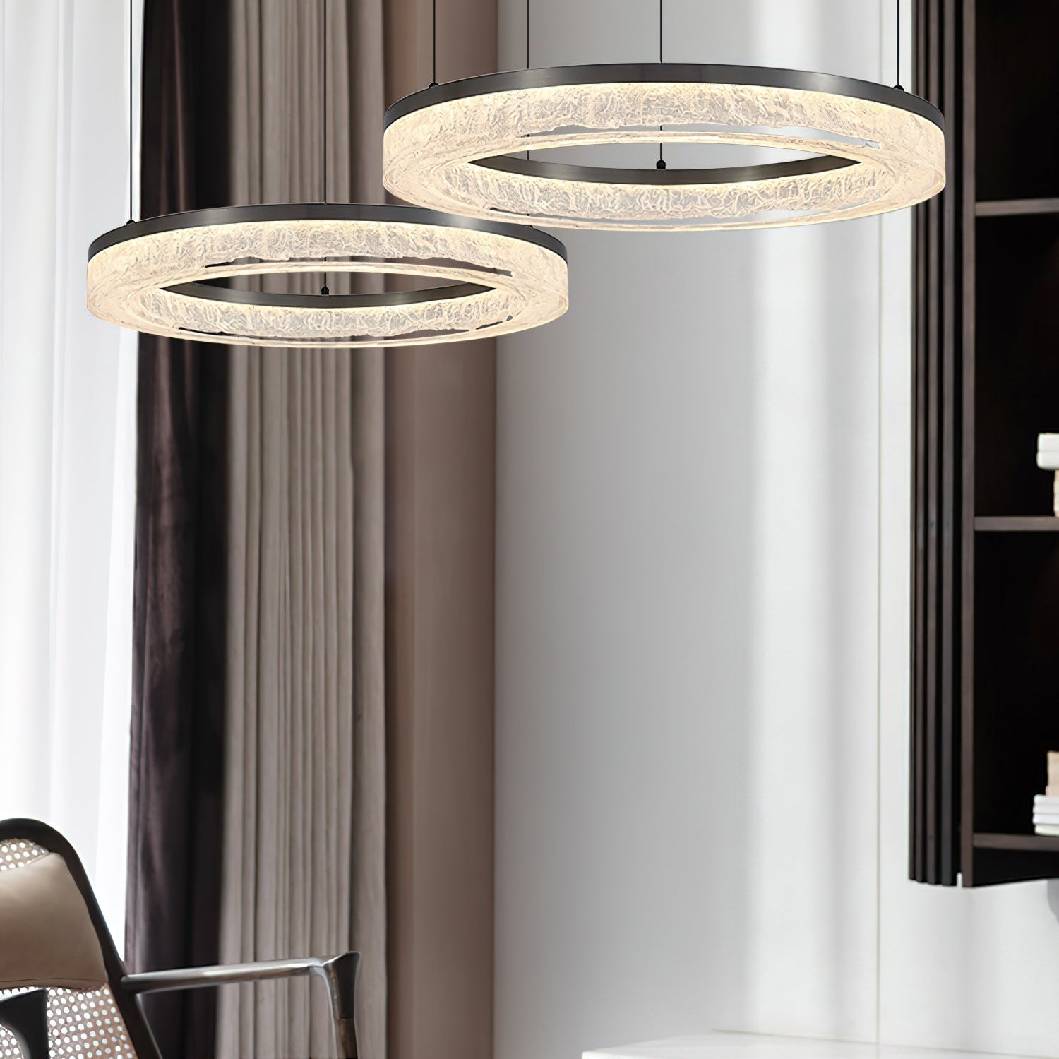 Idyll Harz Minimalistisch Rund LED Kronleuchter-Letslighting