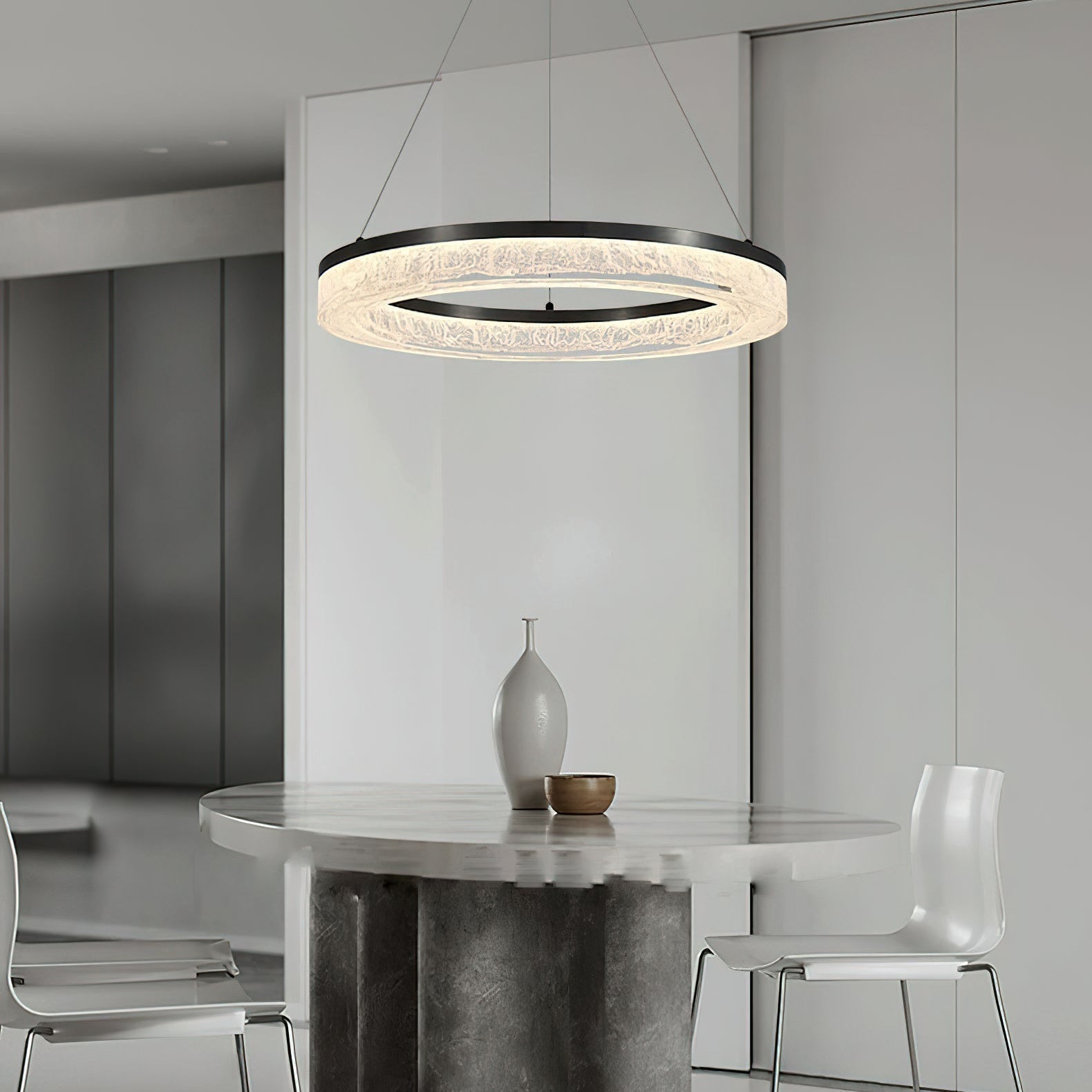 Idyll Harz Minimalistisch Rund LED Kronleuchter-Letslighting