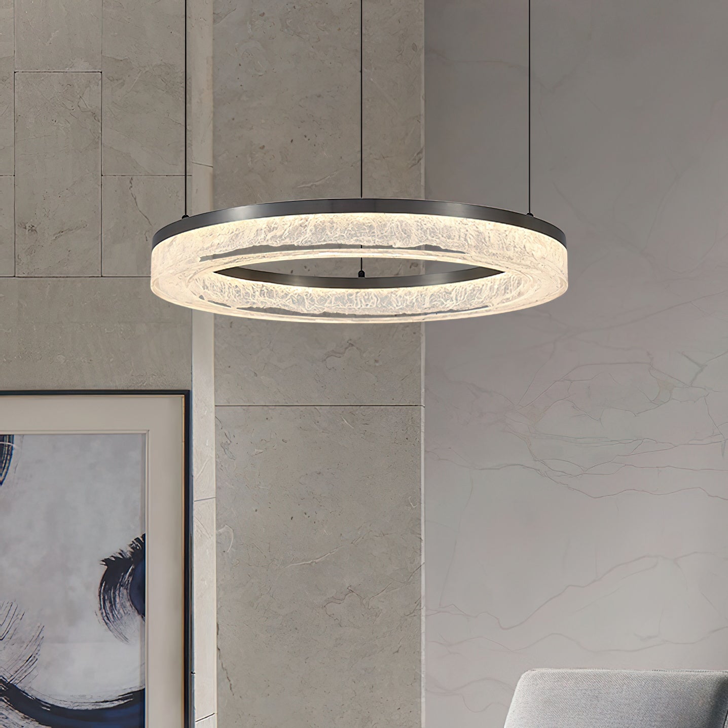 Idyll Harz Minimalistisch Rund LED Kronleuchter-Letslighting
