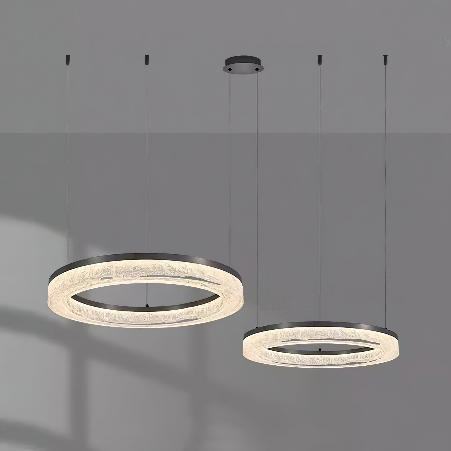Idyll Harz Minimalistisch Rund LED Kronleuchter-Letslighting