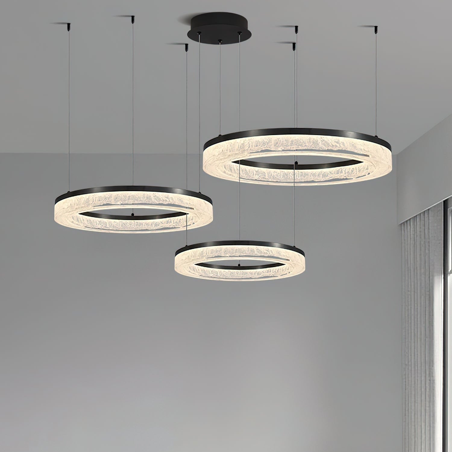 Idyll Harz Minimalistisch Rund LED Kronleuchter-Letslighting