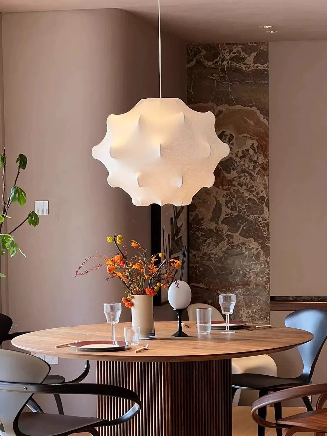 Lumina Zeitgemäß Seide Pendelleuchte Lampe-Letslighting