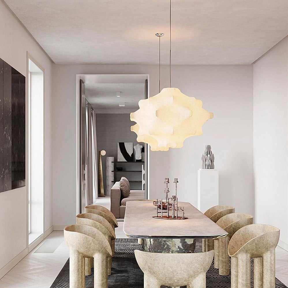Lumina Zeitgemäß Seide Pendelleuchte Lampe-Letslighting