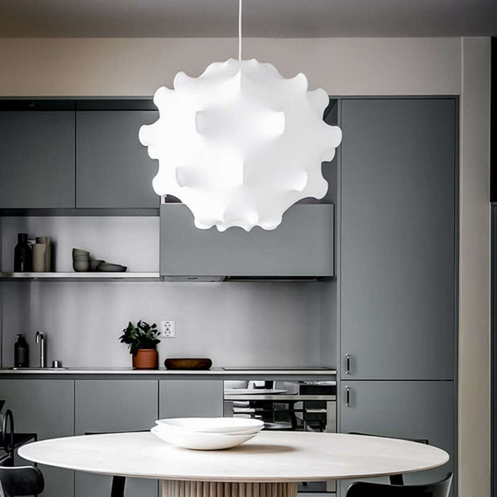 Lumina Zeitgemäß Seide Pendelleuchte Lampe-Letslighting