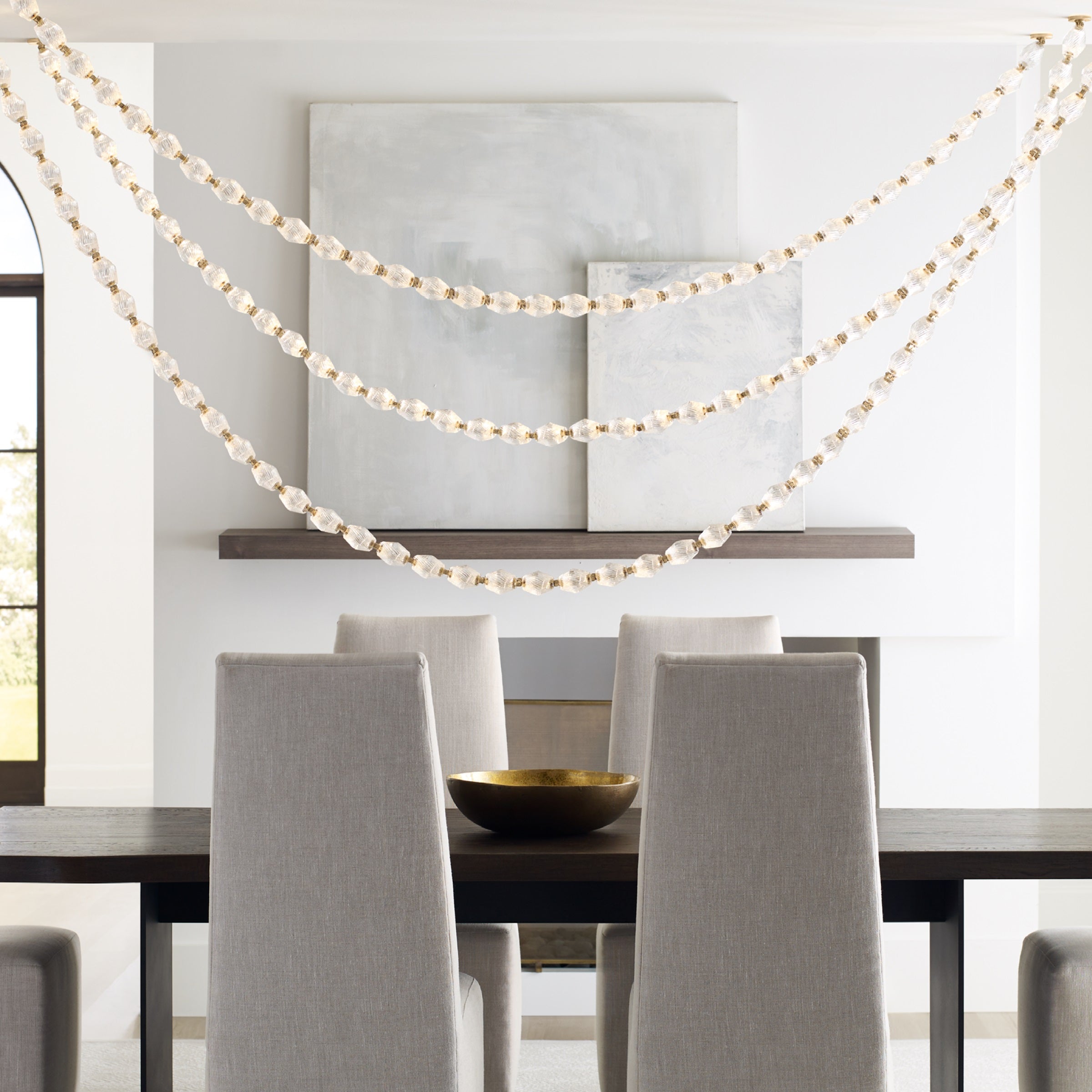 Karma Moderner Minimalistischer Glas-Kronleuchter-Letslighting