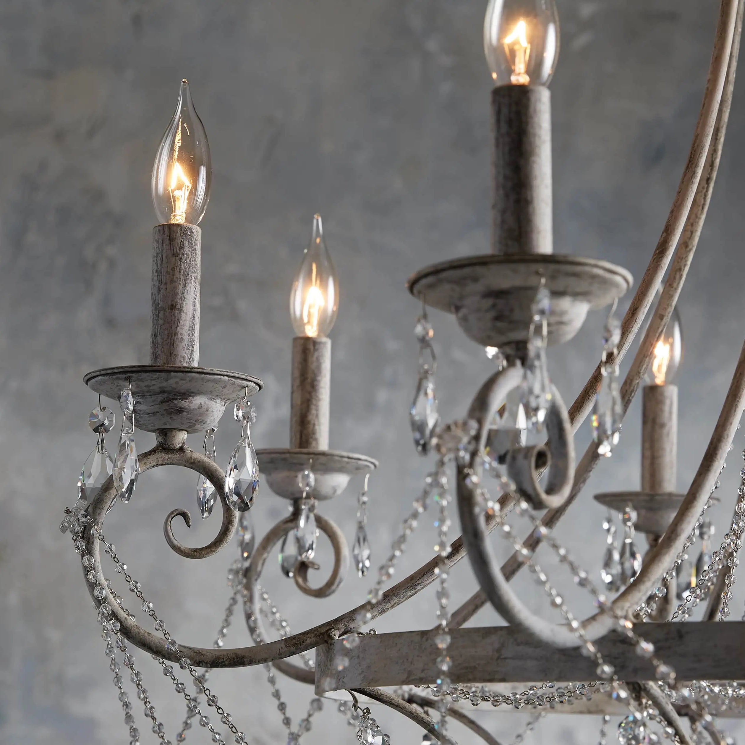 Luster Traditioneller industrieller Vintage-Kristallleuchter-Letslighting
