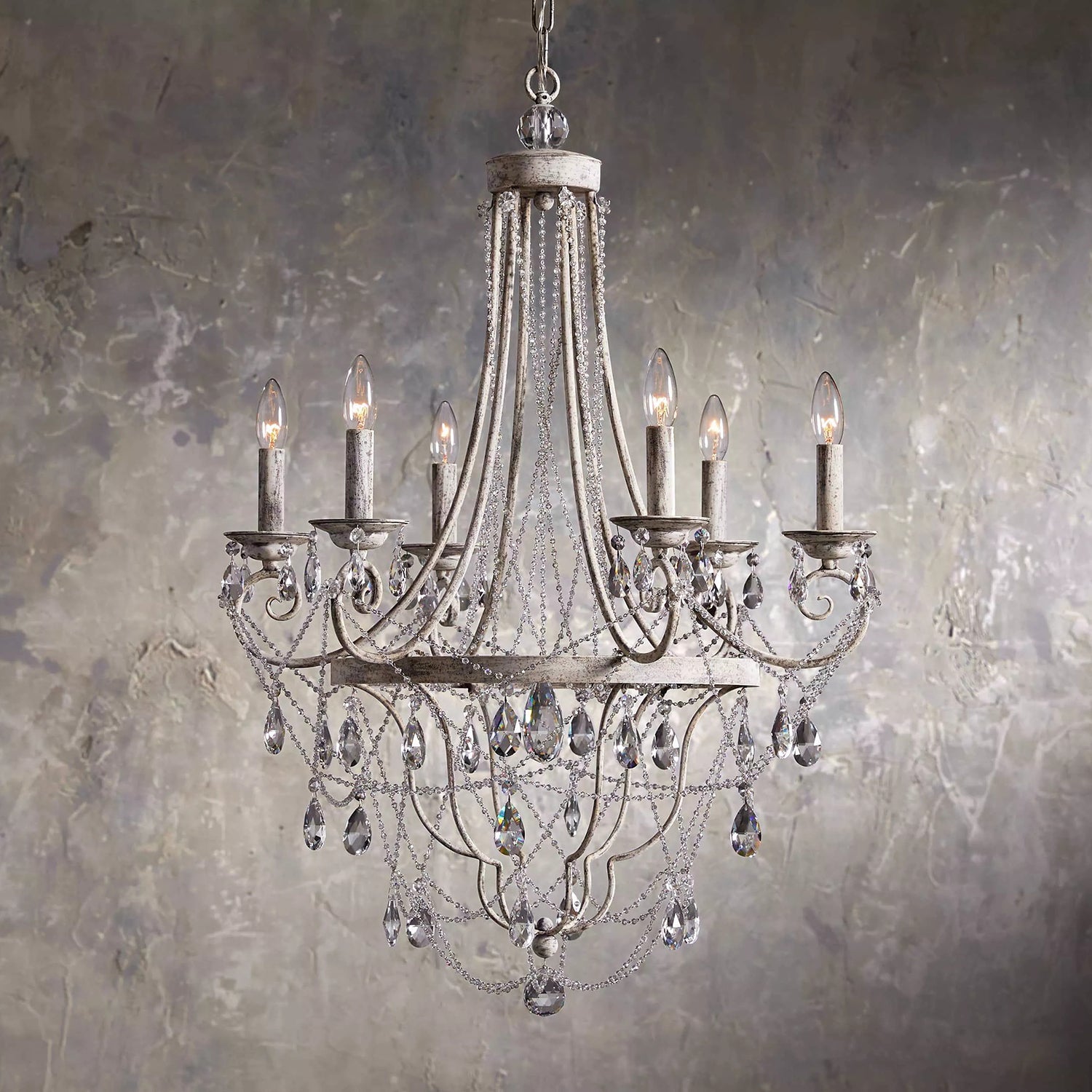 Luster Traditioneller industrieller Vintage-Kristallleuchter-Letslighting