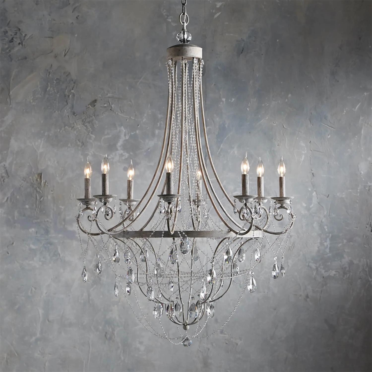 Luster Traditioneller industrieller Vintage-Kristallleuchter-Letslighting