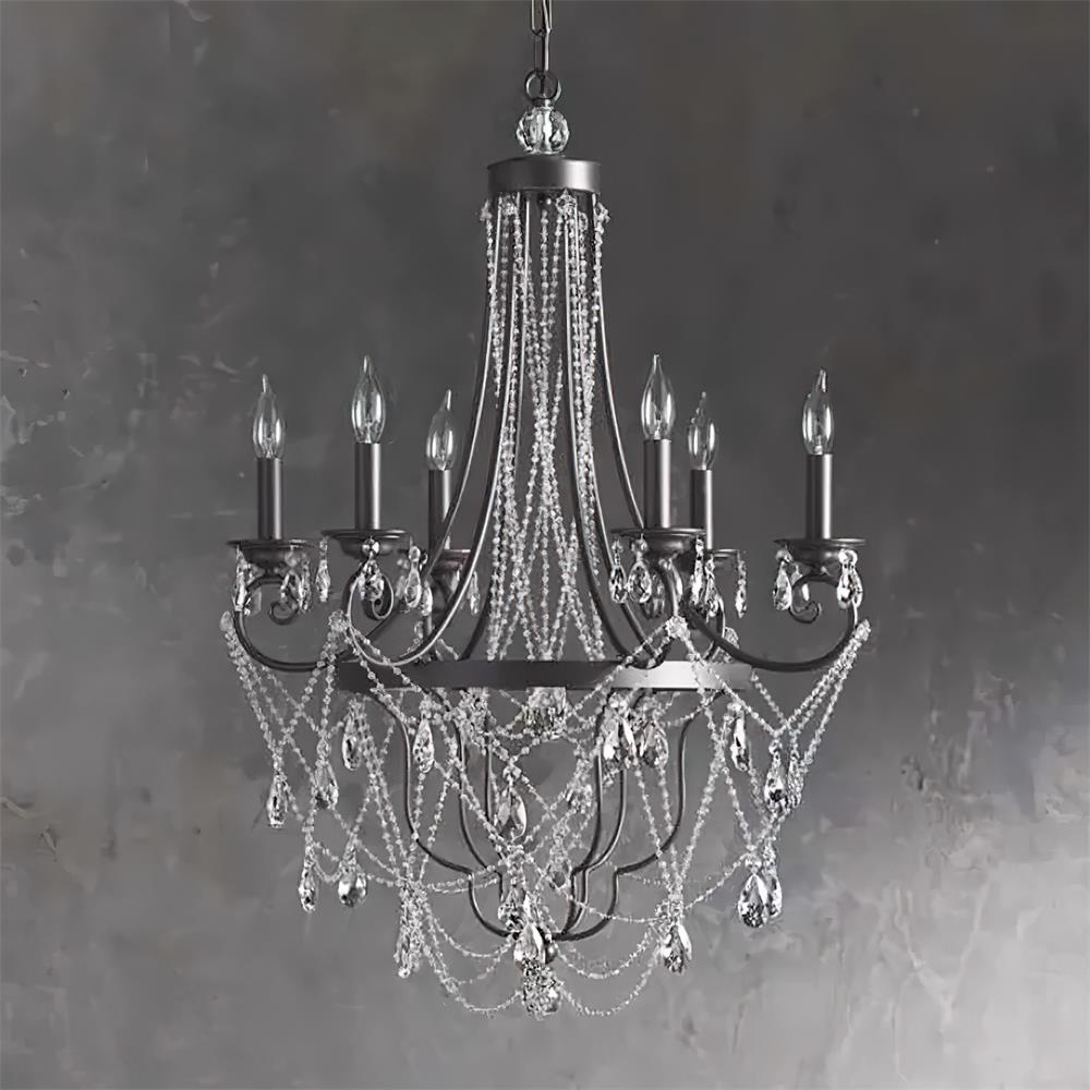 Luster Traditioneller industrieller Vintage-Kristallleuchter-Letslighting