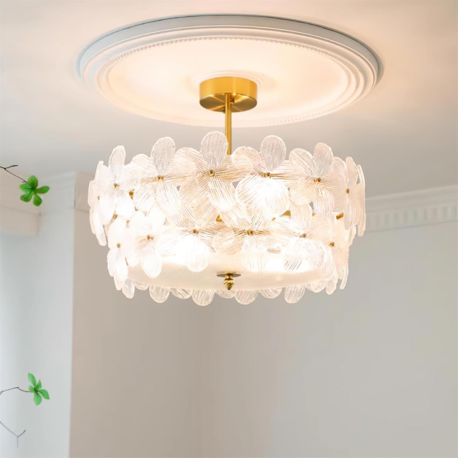 Fionel Glass Semi-Flush Mount Light - Letslighting