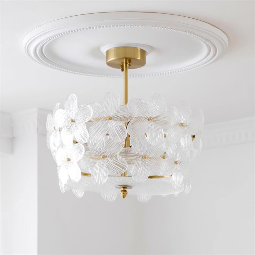 Fionel Glass Semi-Flush Mount Light - Letslighting