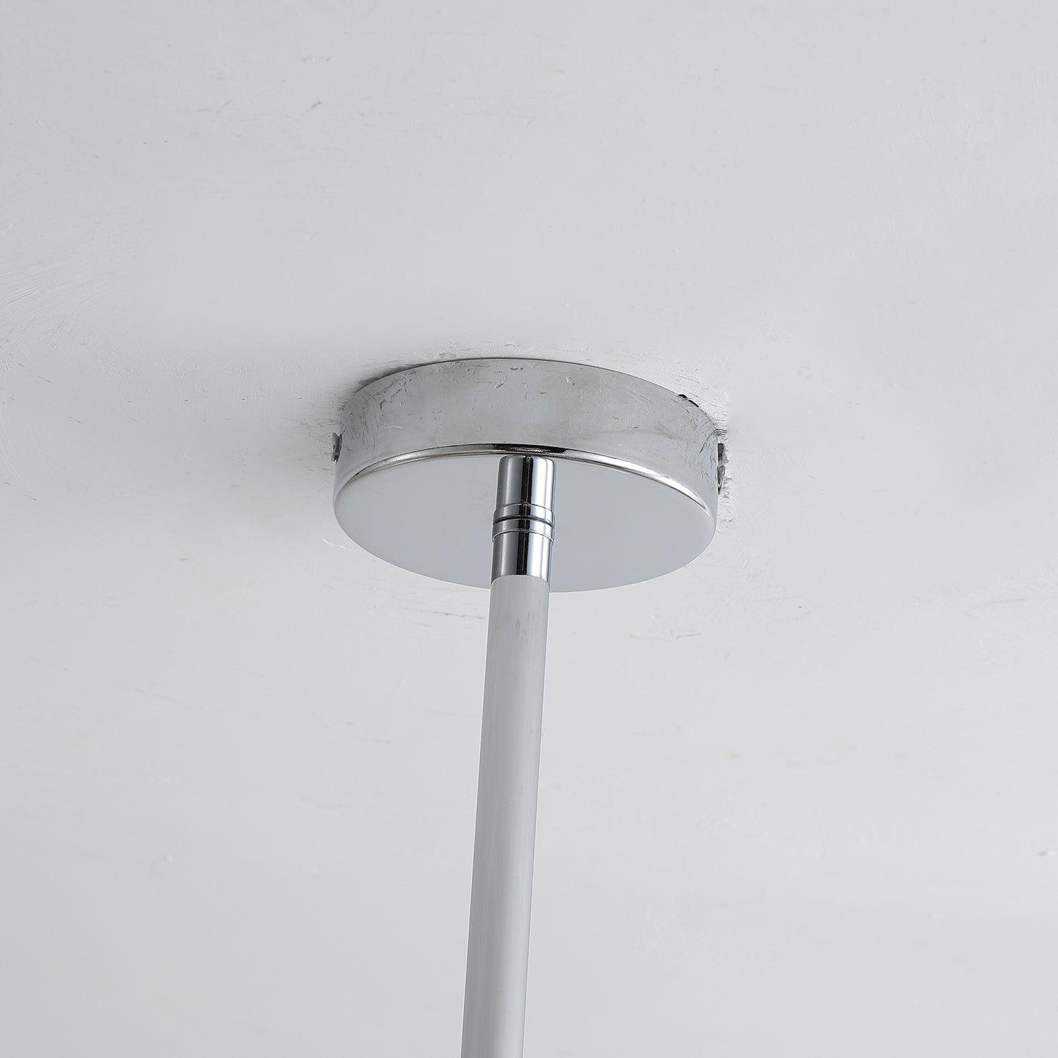 Lustra Kronleuchter Chrom Walnuss Elegant-Letslighting