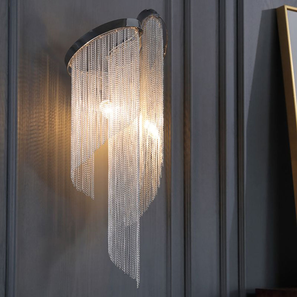 Arisha Modern LED Wandleuchte Silber Schlaf/Wohnzimmer Innen Metall