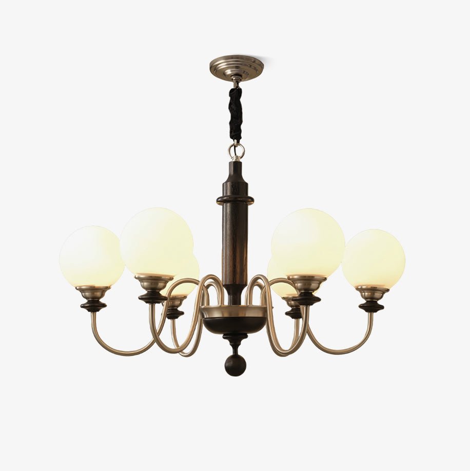 Nyvinia Vintage Kronleuchter aus Messing und Glas-Letslighting
