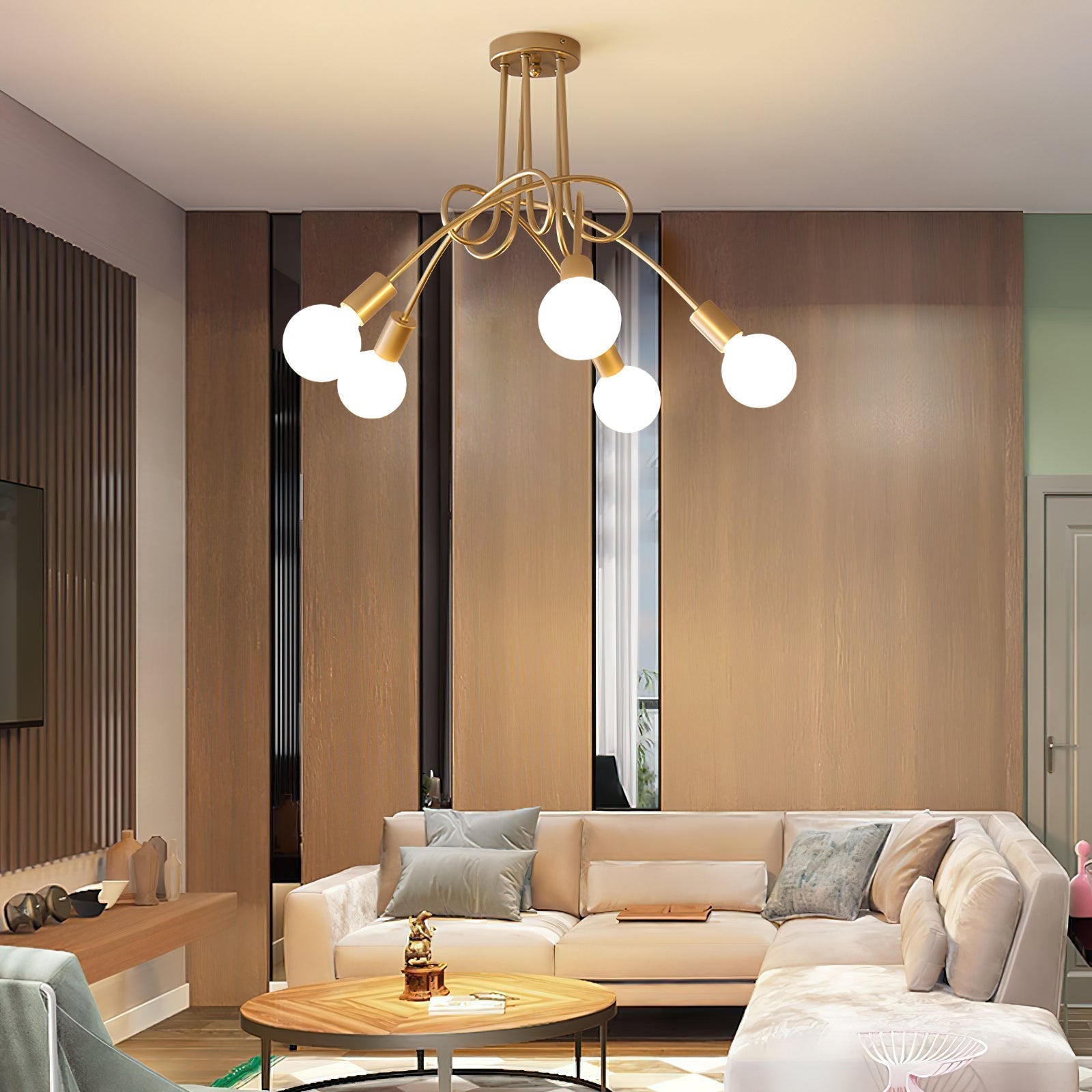 Oasis Art Sputnik Glas Deckenlampe-Letslighting