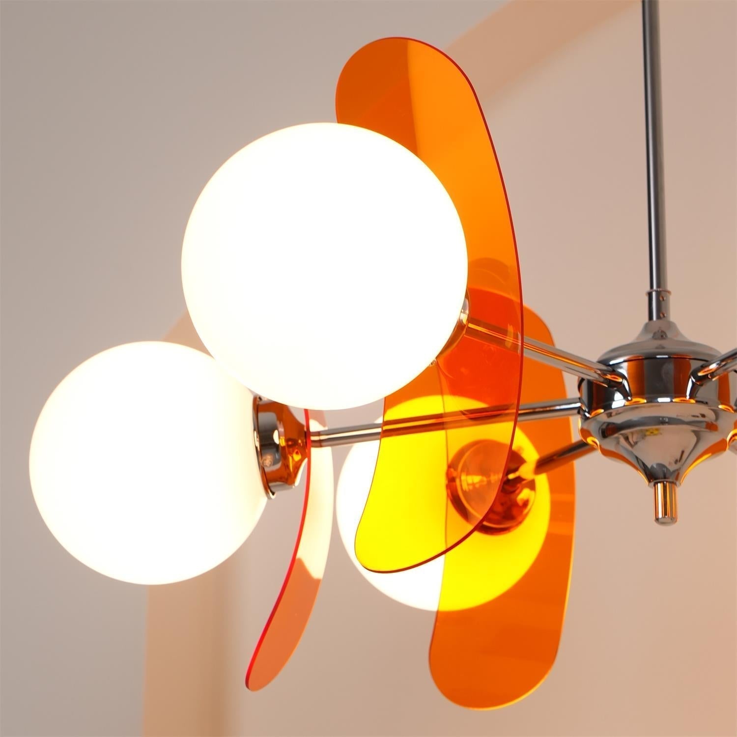 Prism Kreativer Sputnik Glas Kronleuchter Orange-Letslighting