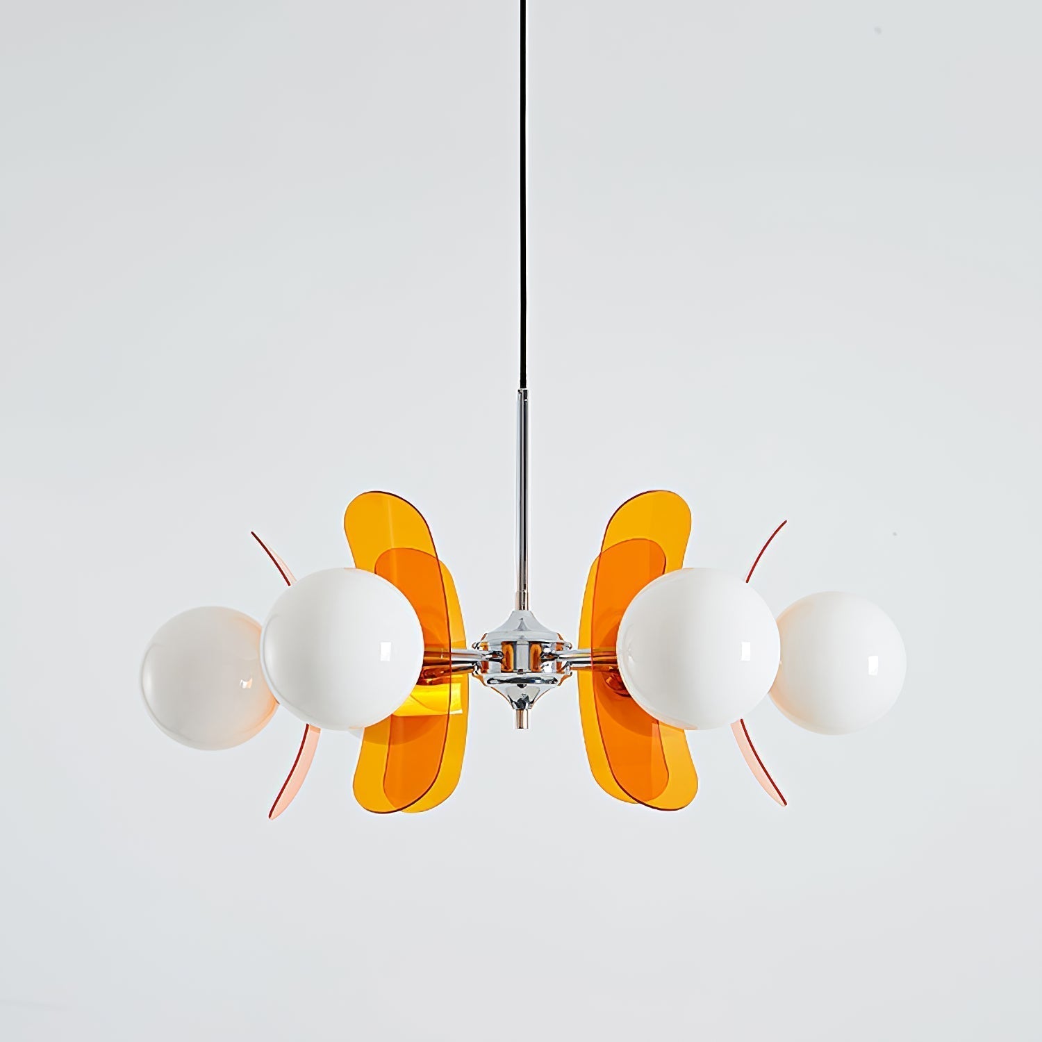 Prism Kreativer Sputnik Glas Kronleuchter Orange-Letslighting