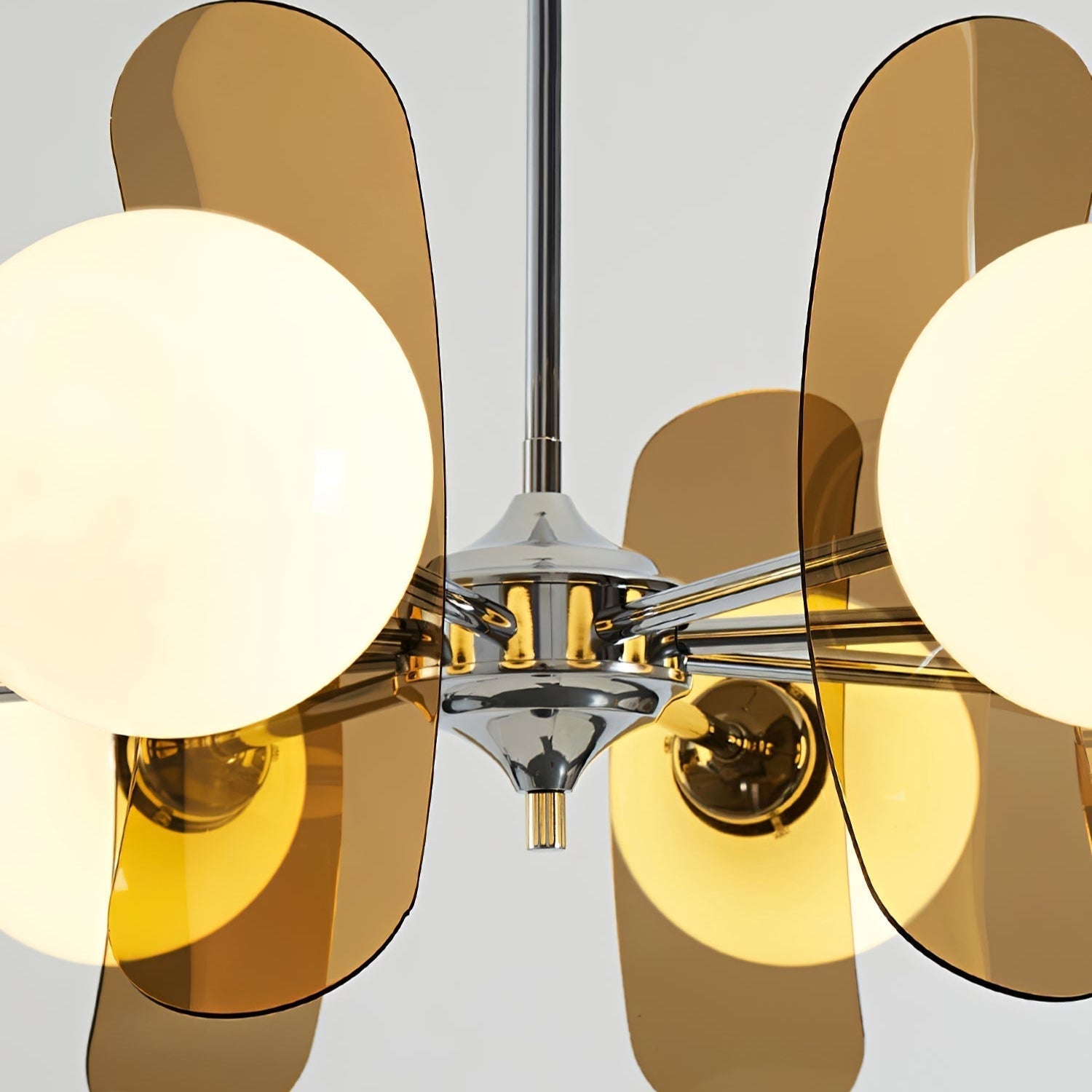 Prism Kreativer Sputnik Glas Kronleuchter Orange-Letslighting