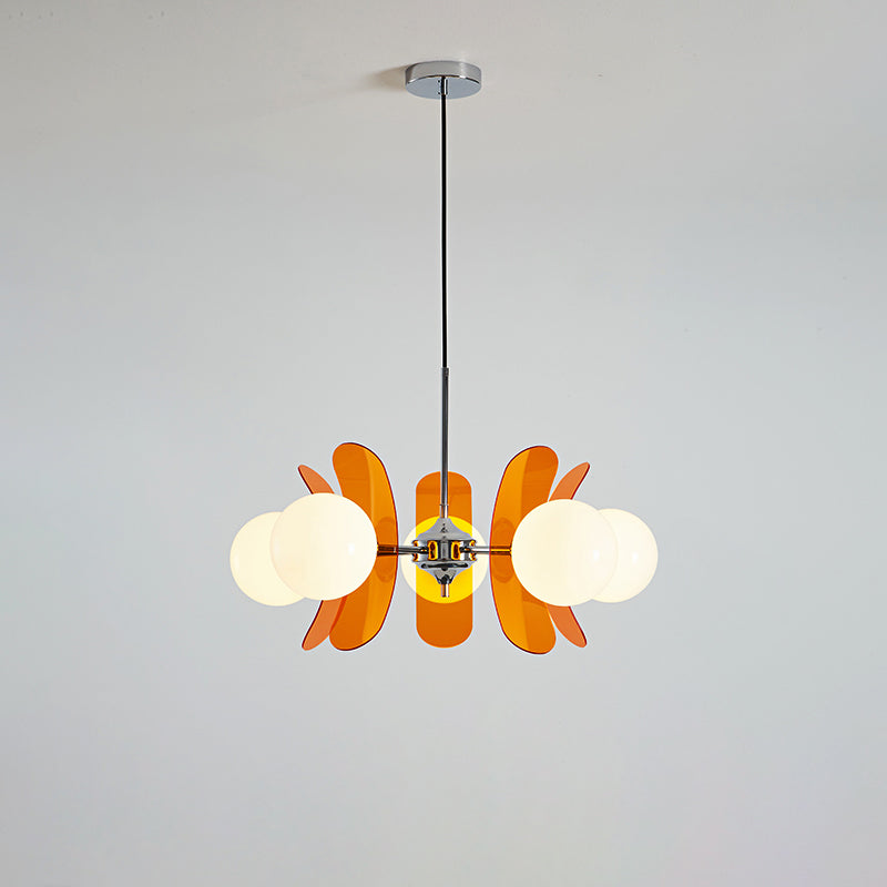 Prism Kreativer Sputnik Glas Kronleuchter Orange-Letslighting