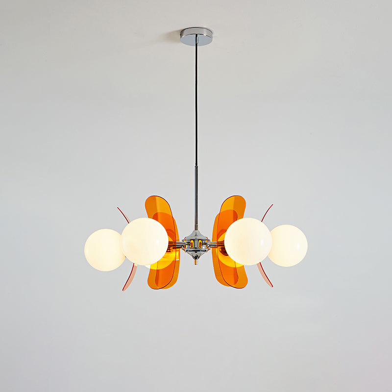 Prism Kreativer Sputnik Glas Kronleuchter Orange-Letslighting