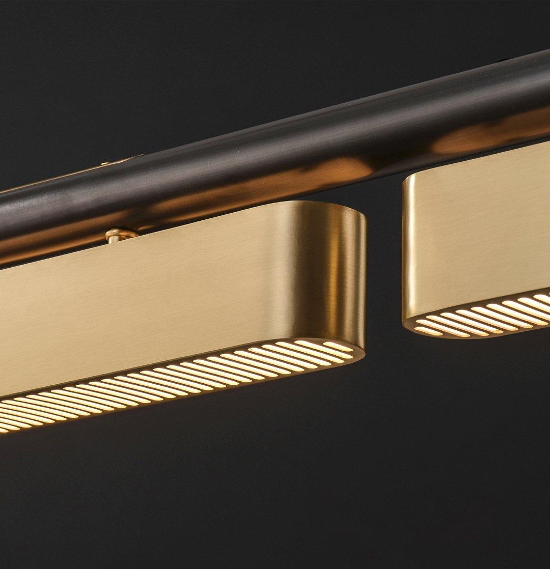 Elarain Pendelleuchte Messing Minimalistisch-Letslighting