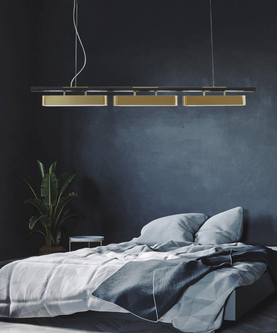 Elarain Pendelleuchte Messing Minimalistisch-Letslighting