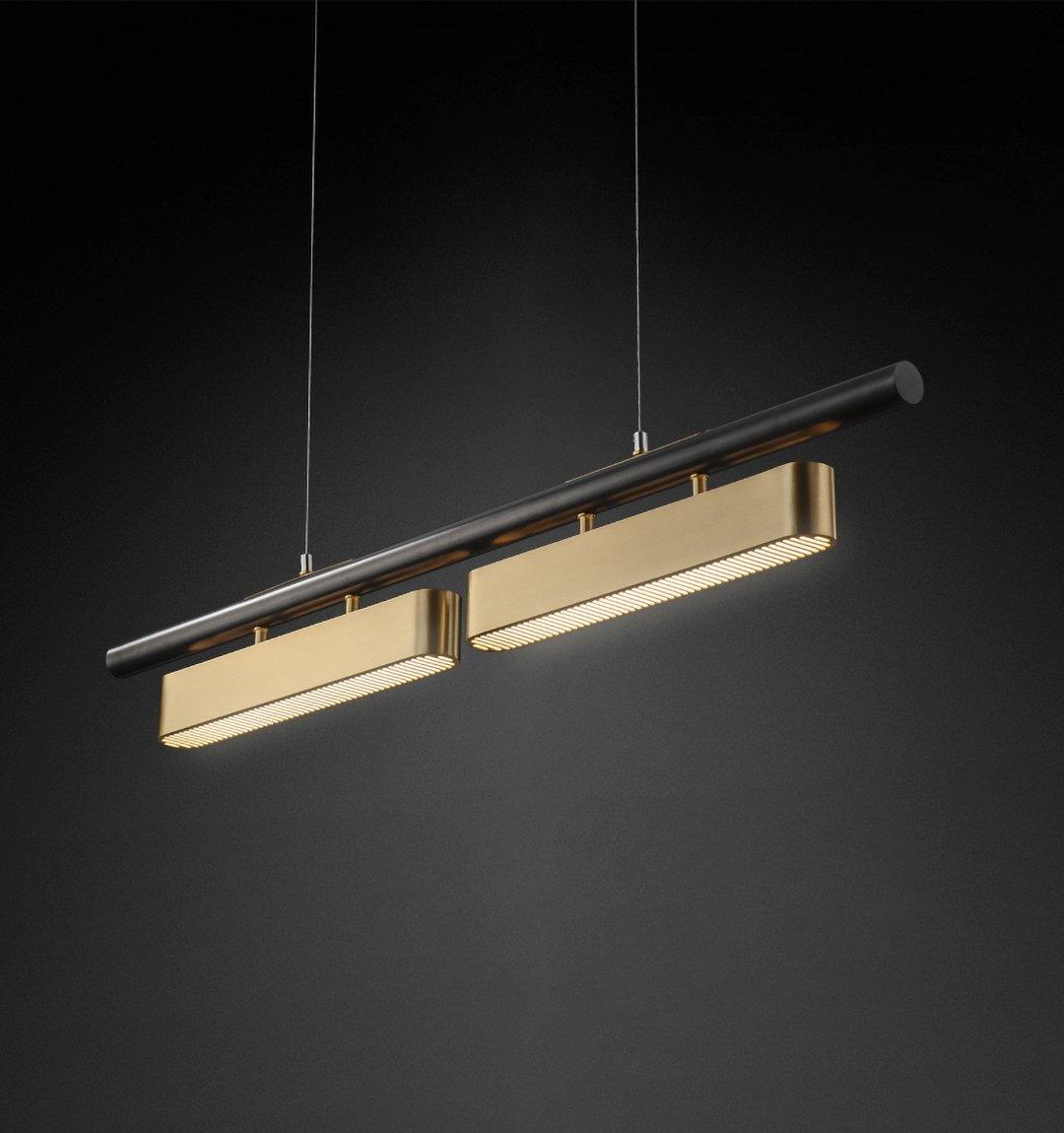 Elarain Pendelleuchte Messing Minimalistisch-Letslighting
