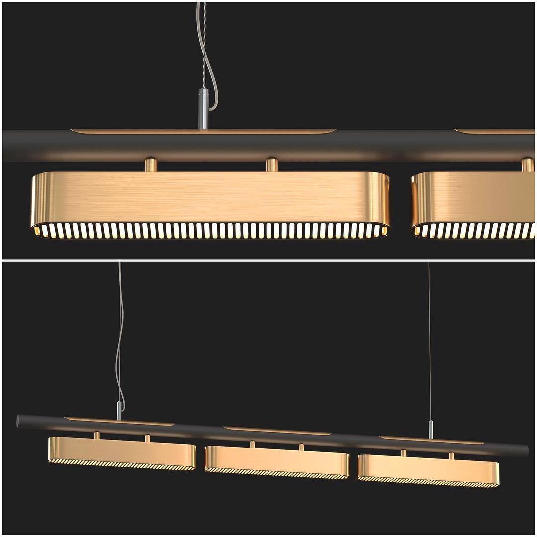 Elarain Pendelleuchte Messing Minimalistisch-Letslighting