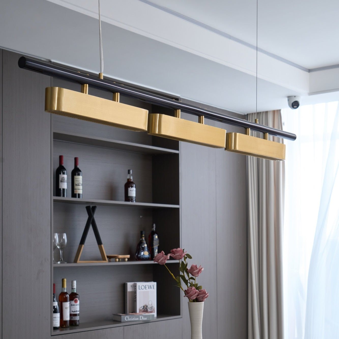 Elarain Pendelleuchte Messing Minimalistisch-Letslighting