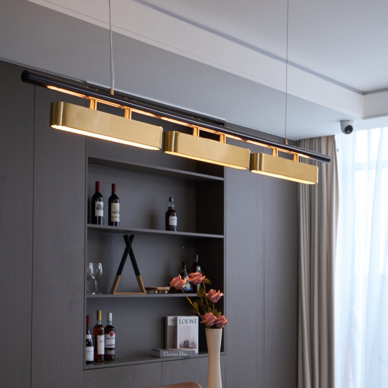 Elarain Pendelleuchte Messing Minimalistisch-Letslighting