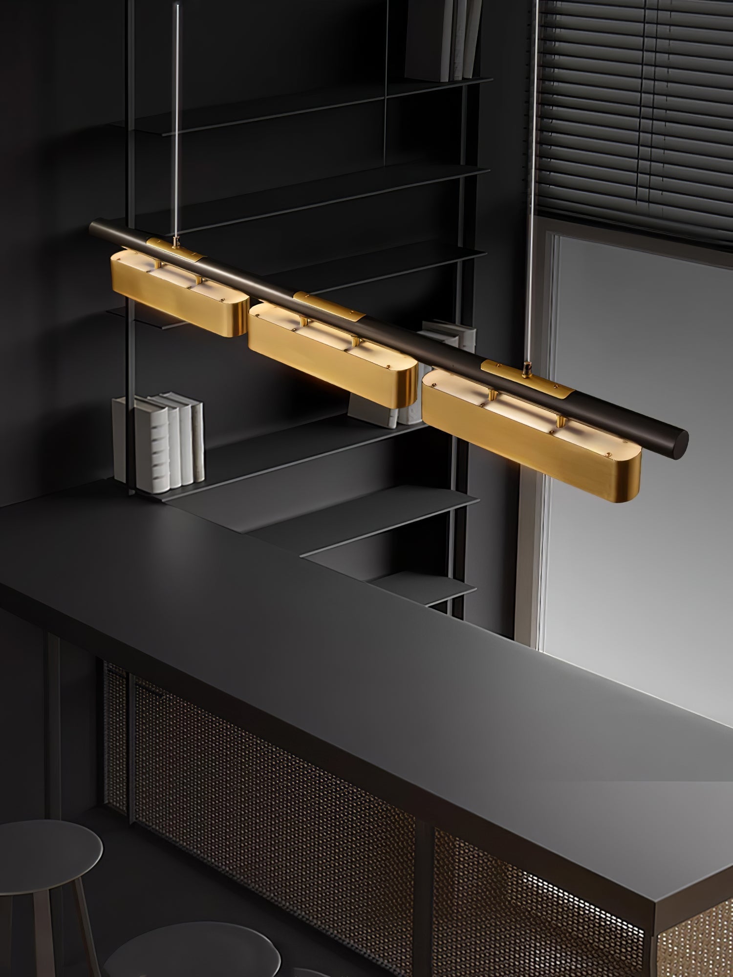 Elarain Pendelleuchte Messing Minimalistisch-Letslighting