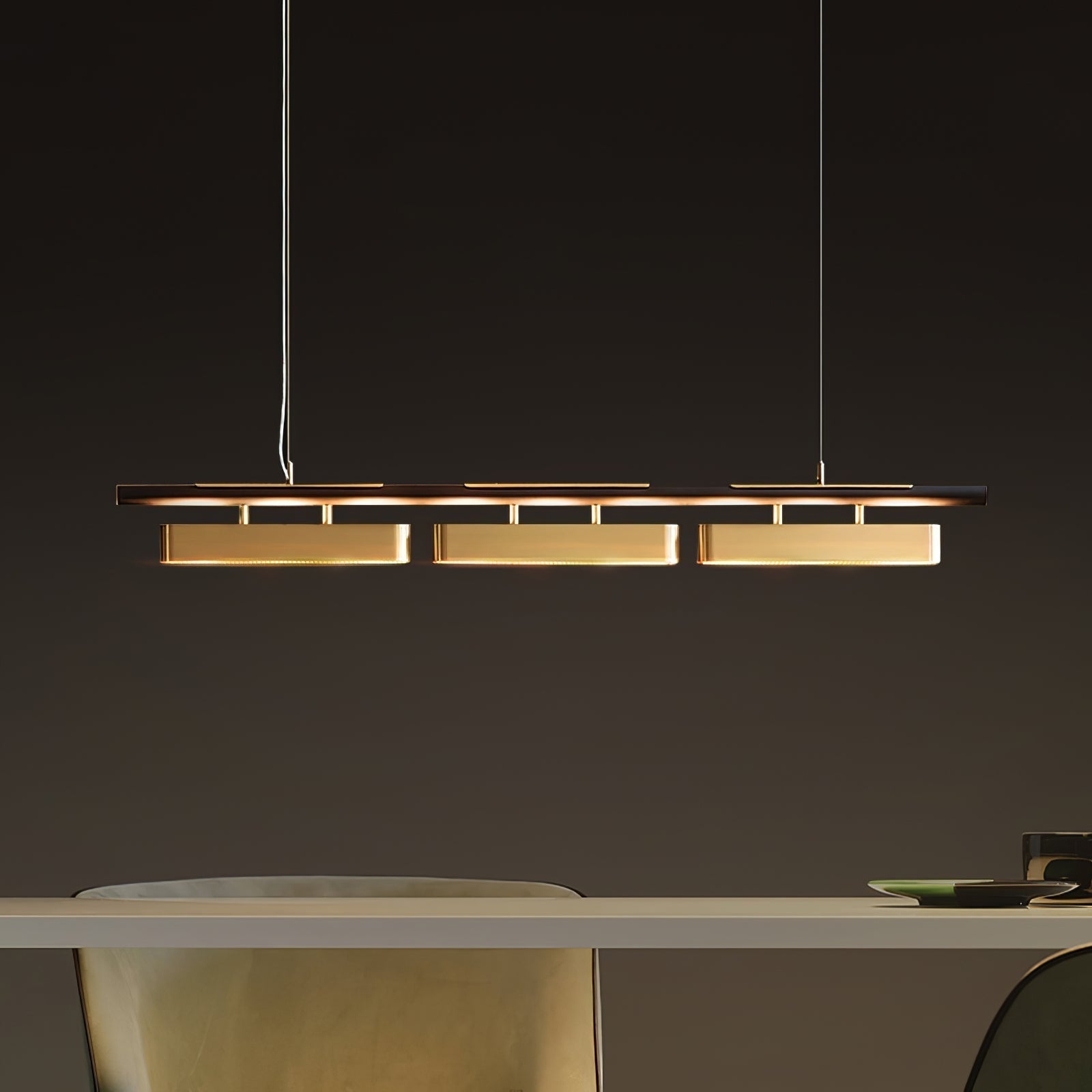 Elarain Pendelleuchte Messing Minimalistisch-Letslighting