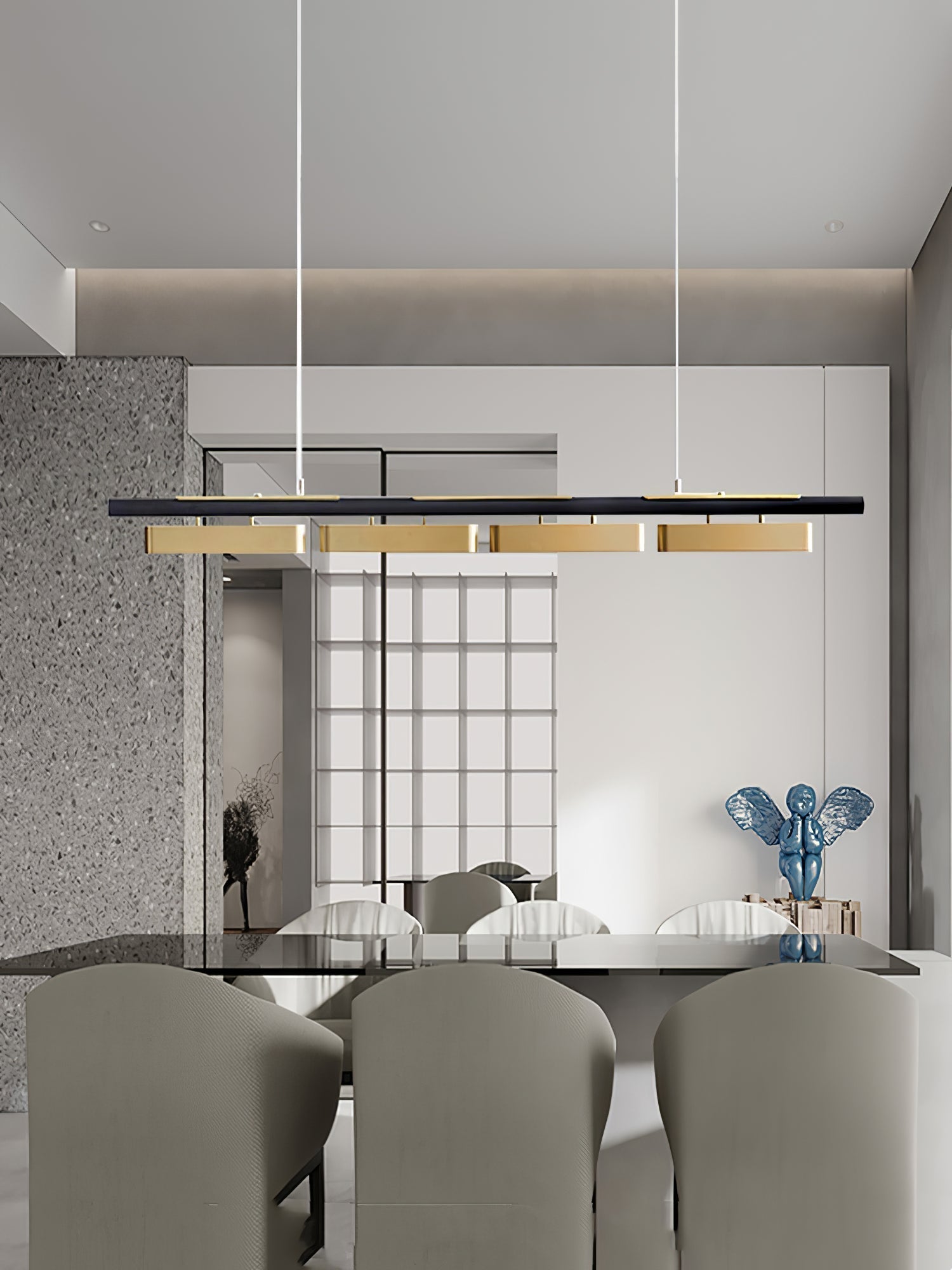 Elarain Pendelleuchte Messing Minimalistisch-Letslighting