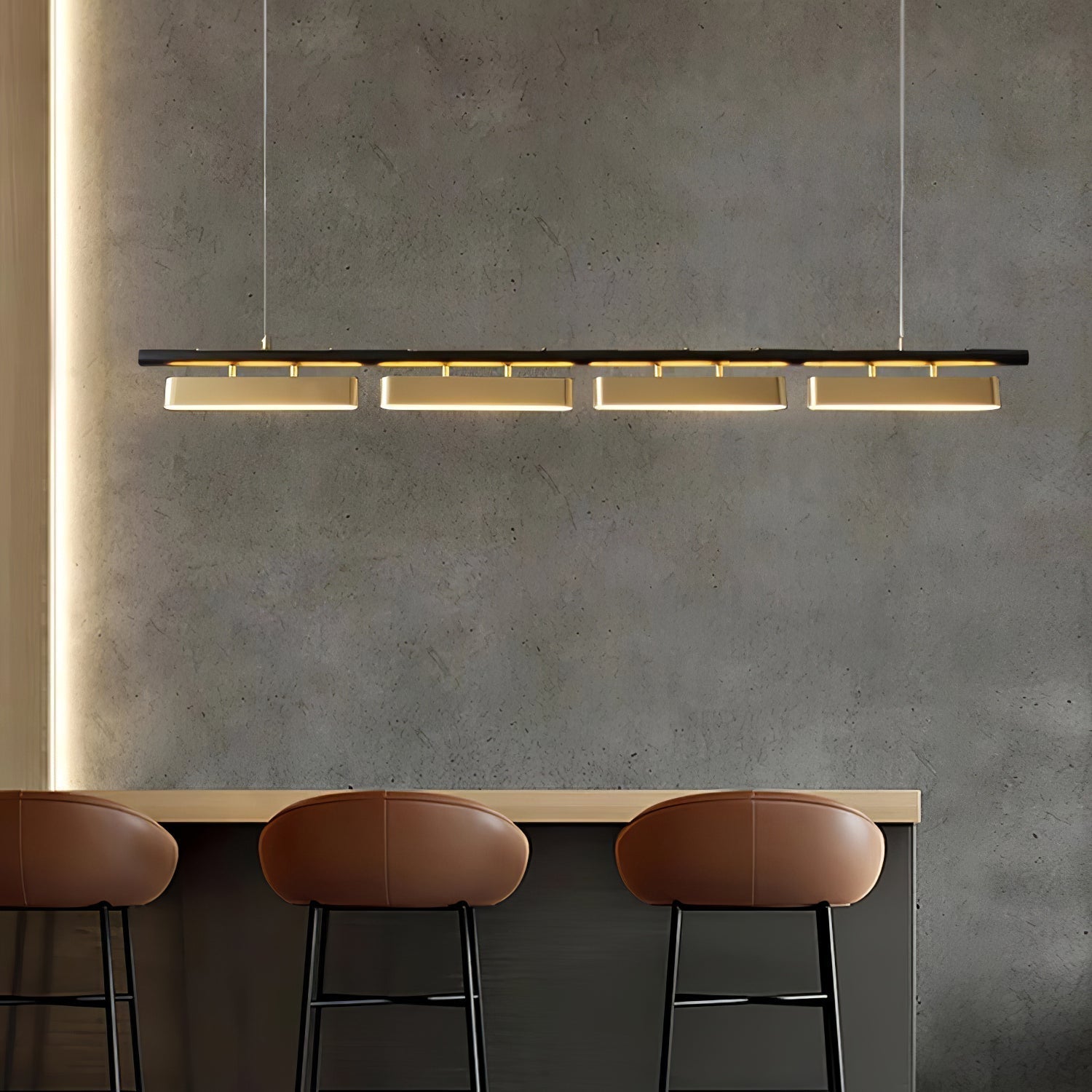 Elarain Pendelleuchte Messing Minimalistisch-Letslighting