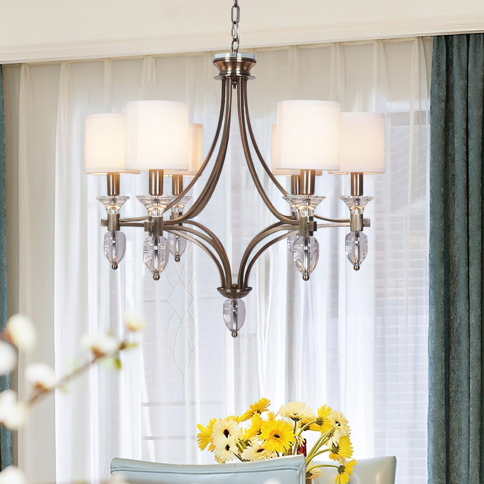 Rift Vintage Luxury Glass Metal Chandelier - Letslighting