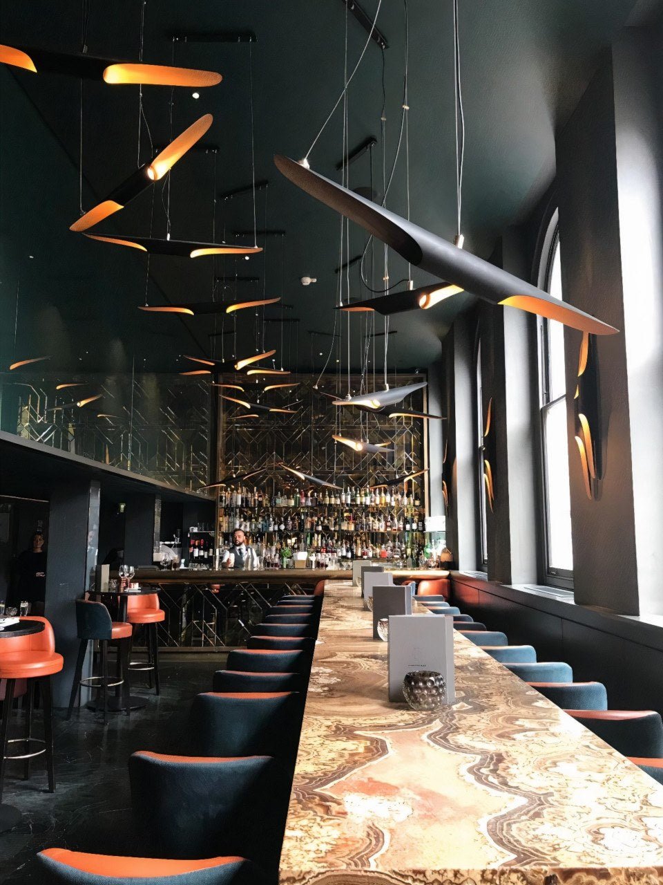 Coltrane Pipe Pendant Lights - Blowlighting