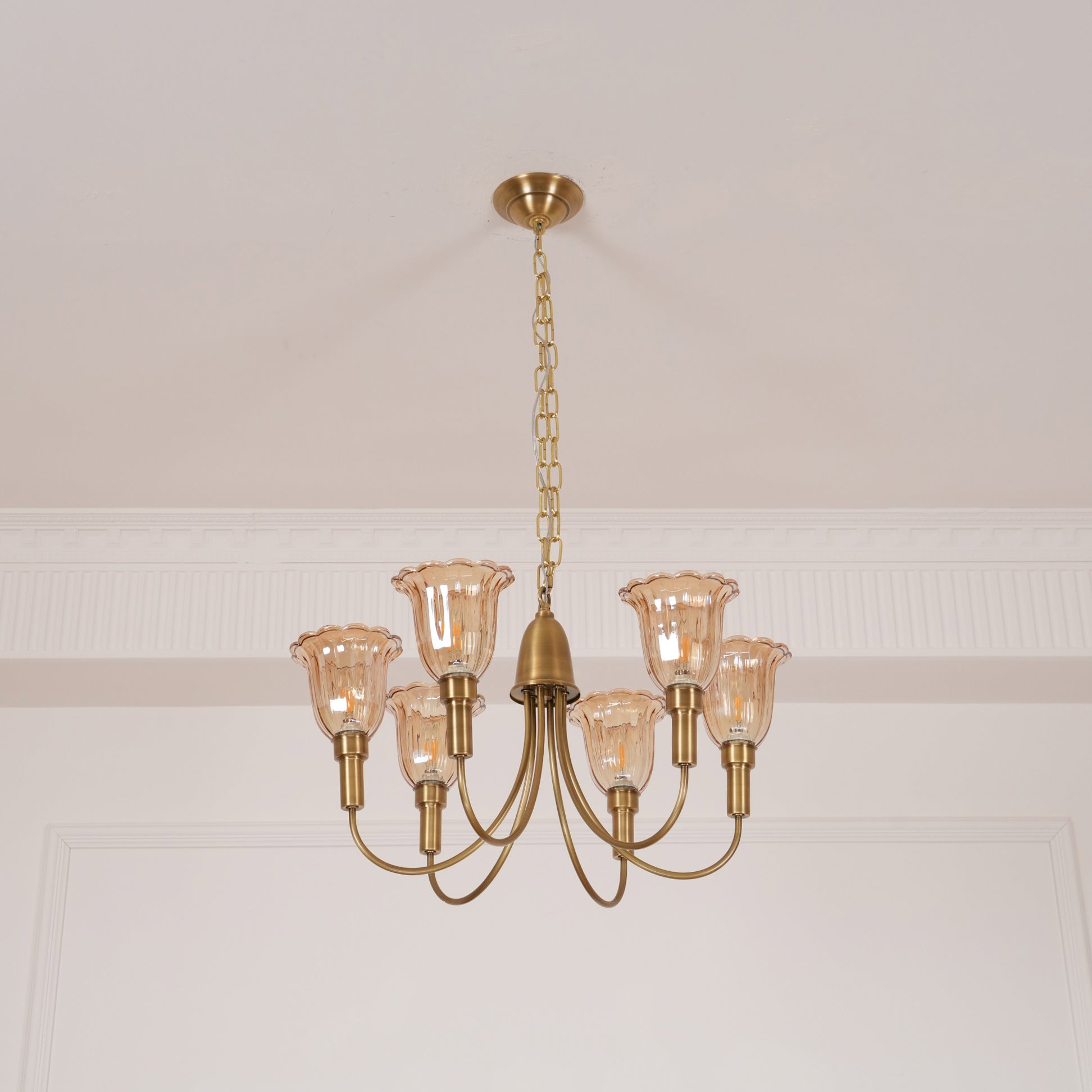 Tempo Vintage Art Messing Kronleuchter-Letslighting