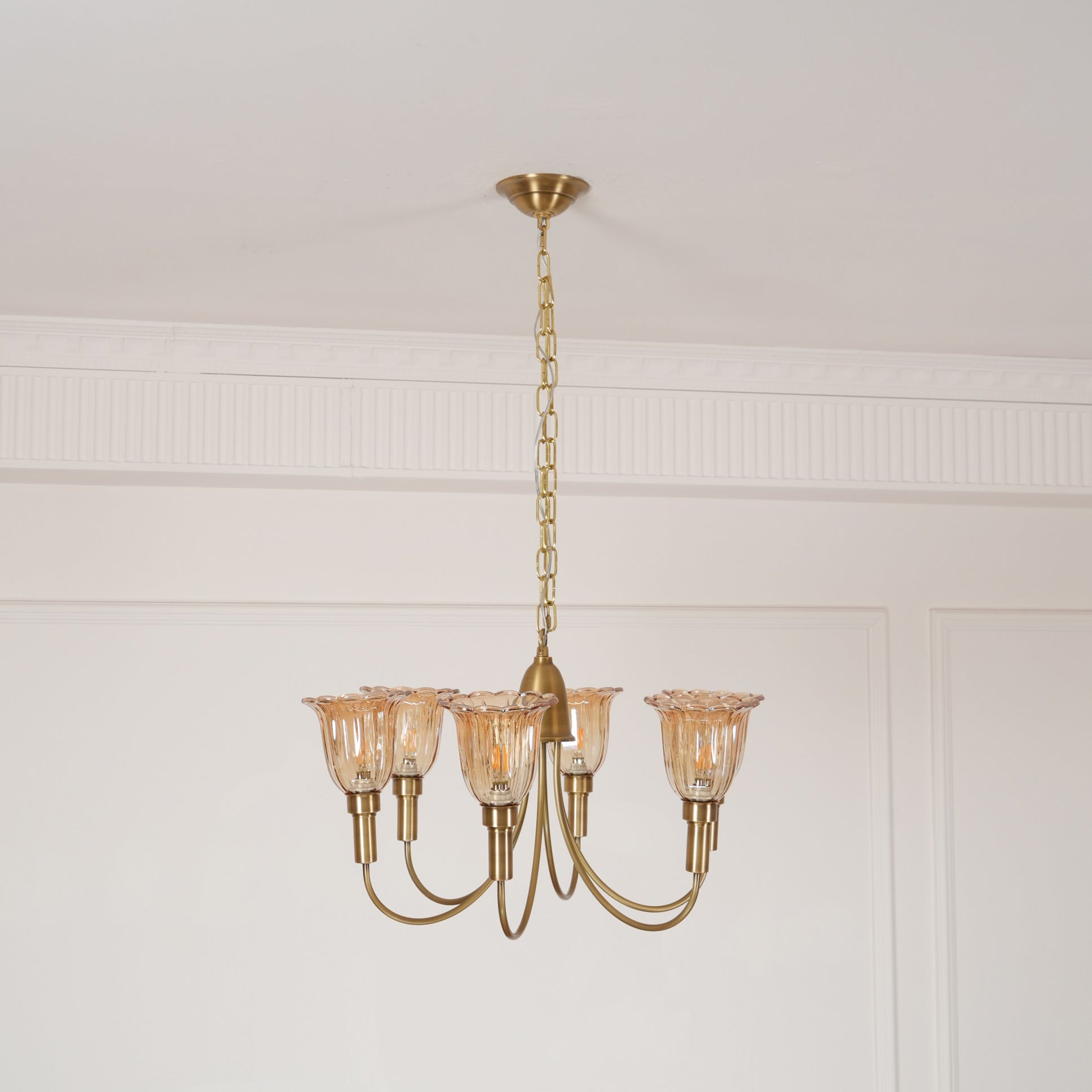 Tempo Vintage Art Messing Kronleuchter-Letslighting