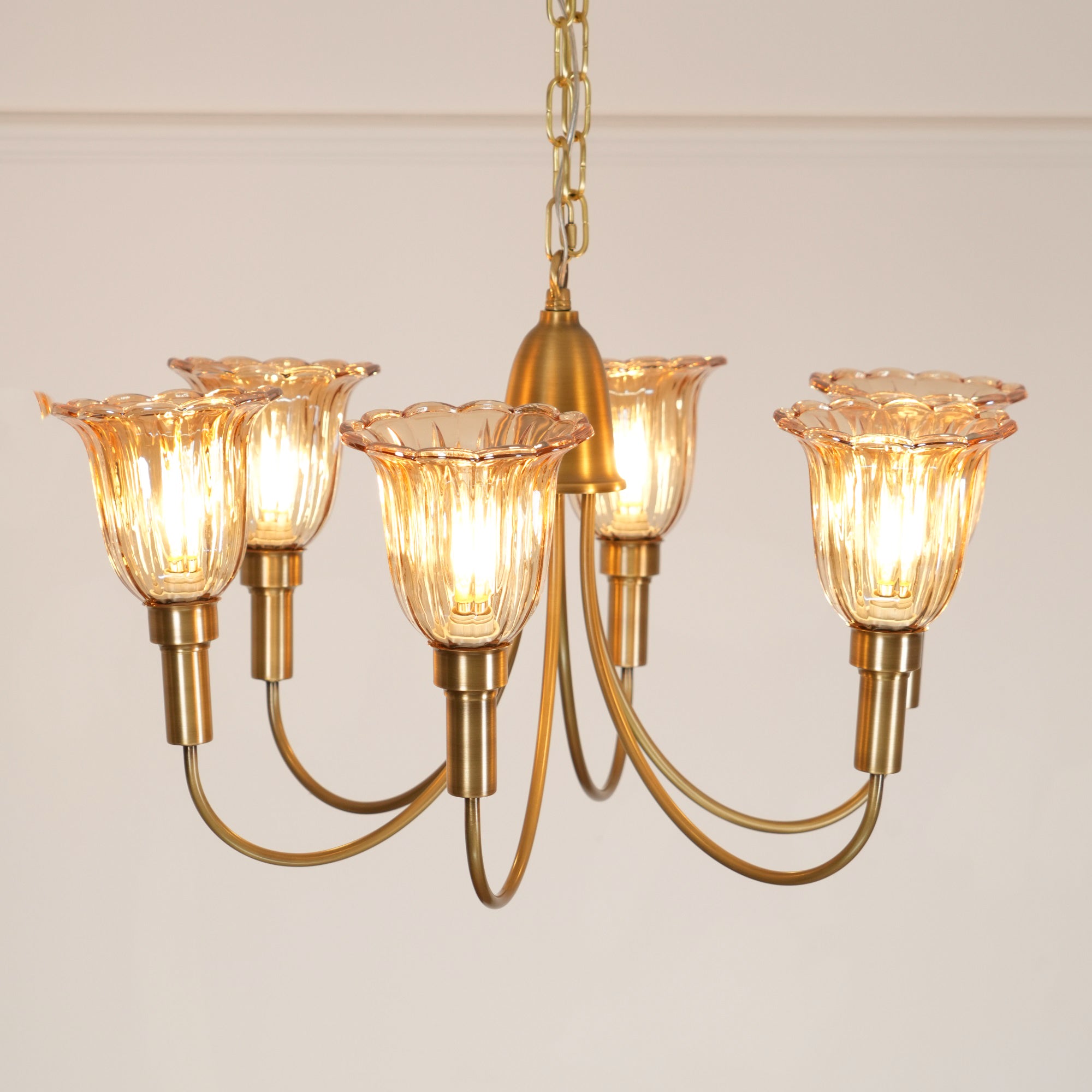 Tempo Vintage Art Messing Kronleuchter-Letslighting